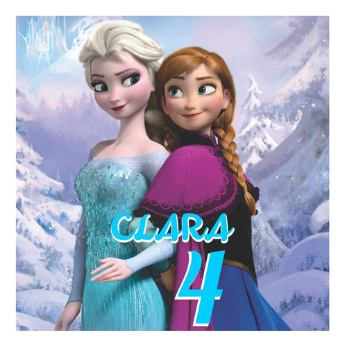 Kit Imprimible Banner Frozen 1x1 Mt. Personalizado