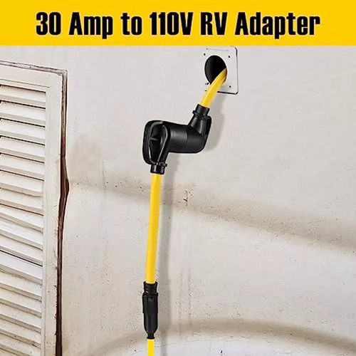Cable Adaptador Rv De 30 Amperios A 110 V, Nema 5-15p Macho