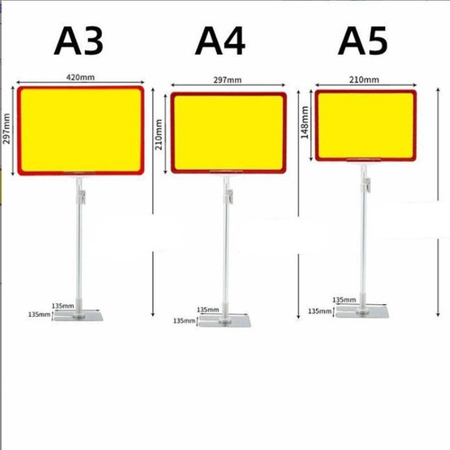 Soporte Para Letreros Ajustable, Soporte Para Letreros Rojo