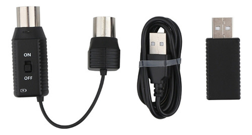 Sistema De Adaptador Midi Sem Fio M-vave Interface Usb Din