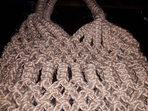 Bolsa Cartera Vintage Yute Artesanal 62 Cm X 32 Cm Ancho