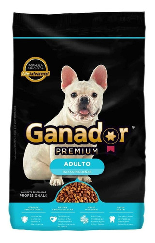Alimento Ganador Premium para perro adulto de raza  pequeña en bolsa de 4kg