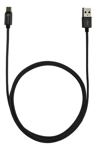 Cable Trenzado Tipo C A Usb G Mobile 1 M Negro