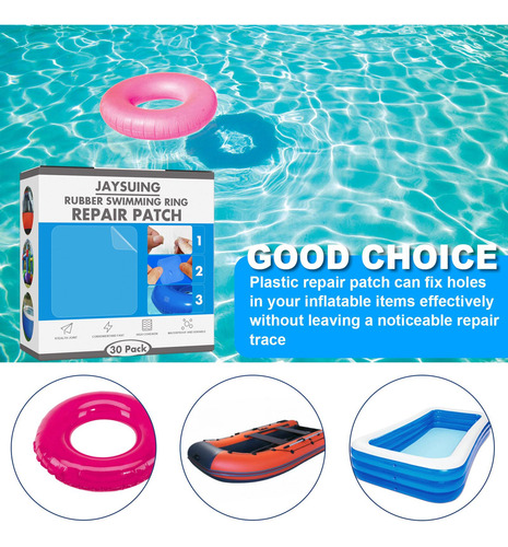 30 Parches De Reparación Inflables Para Piscinas, Para