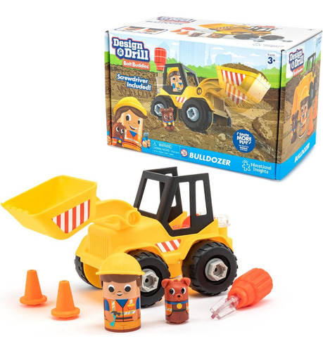 Juguete De Construir Camión Bulldozer Stem Niños Niñas