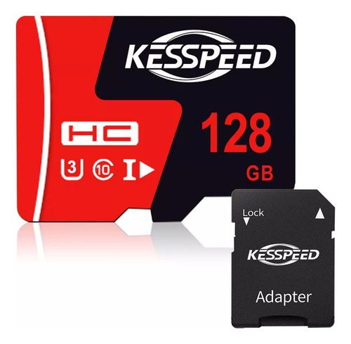 Tarjeta De Memoria Sd Card 128gb Kesspeed Tarjeta Tf Card Memoria Sd Con Adaptador Memoria Sd 128gb 4k U3 High Speed Memory Memorias Para Cámara Computadora Accesorio para celulares