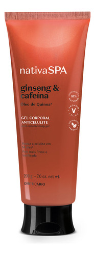 Gel Corporal Anticelulitis Ginseng Y Caf - g a $350