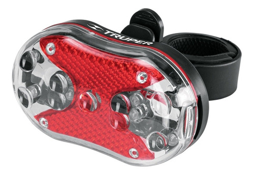 Linterna Para Bicicleta, 9 Led, Trasera, Truper, 16797