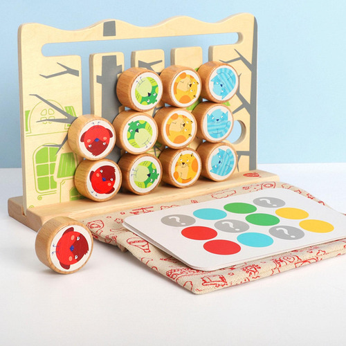 Wood Slide Puzzle Brain Teasers Juguetes Educativos Para