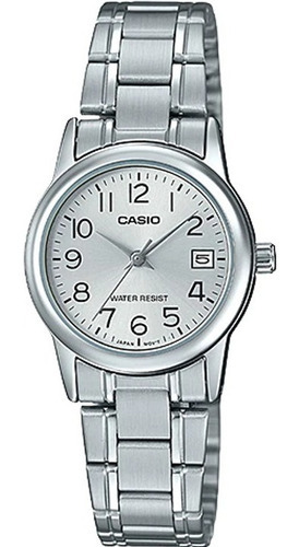 Reloj Casio Quartz Ltpv002 Mujer Acero Fechador Ltp-v002d-7b