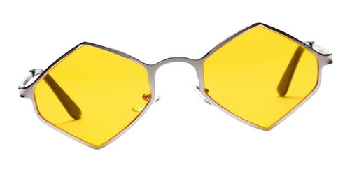 Gafas De Sol De Espejo De Moda Amarillo 