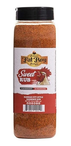 Fat Boy Natural Bbq Sweet Rub - Perfect For Pork, Chicken, P