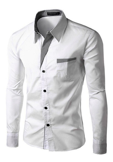 Camisa Manga Larga Blanca | MercadoLibre 📦
