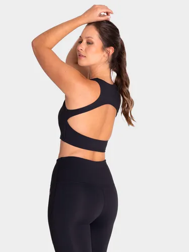 Peto Deportivo Mujer Crop Aura Negro Bsoul