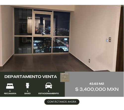 Departamento En  Venta Con 1 Recamara 1baño Sala Comedor Cocina 1 Cajón De Estacionamiento