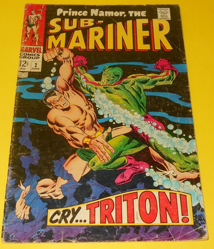 Ccc21 Marvel Comic Prince Namor Sub-mariner Silver Triton #2