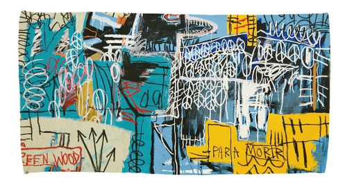 Toalha Praia Piscina Banho  Basquiat Pixo Graffiti Swag Retr