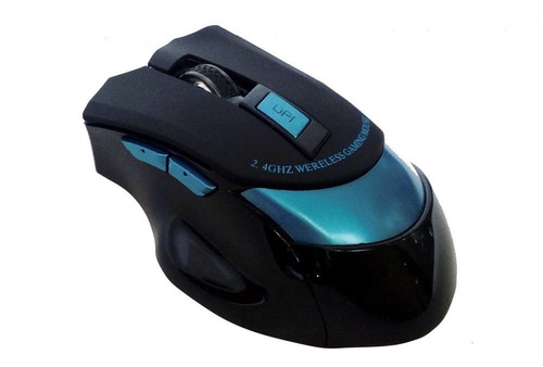 Mouse Gamer Inalámbrico Wx-09 2400 Dpi - Azul