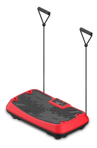 Plataforma Vibratória Energym Genis Cor Preto e Vermelho