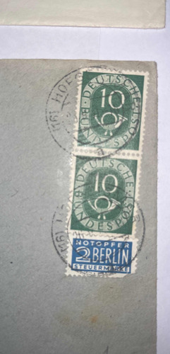 Sello Correo Alemania Sobre Primer Día De Colección 4 Sobres (Usado)