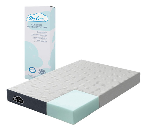 Sky Care Memory Foam colchón individual en caja 13 cm hipoalergénico color blanco