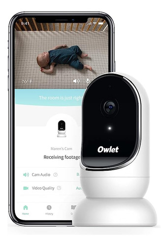 Baby Monitor Monitor Video Hd Con Camara Lente Gran Angular
