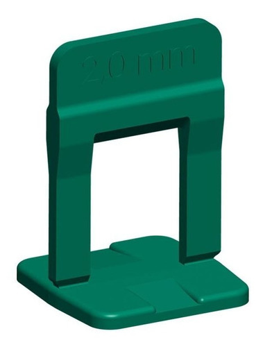 Nivelador Piso Base Slim 2,0mm C/100un Cortag Cor Verde-escuro