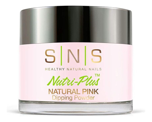 Polvo Para Uñas Sns Pink And White, 2 Onza, Natural Rosado