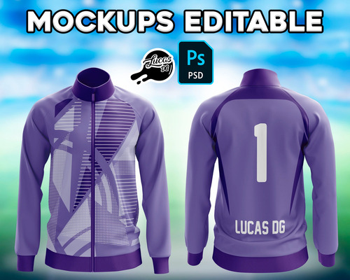 Mockups Editable Psd Campera Deportiva / Frente Y Dorso
