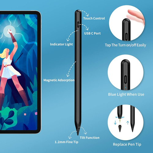 Lápiz Stylus Para iPad 9ª Y 10ª Generación - Lápiz Digita...