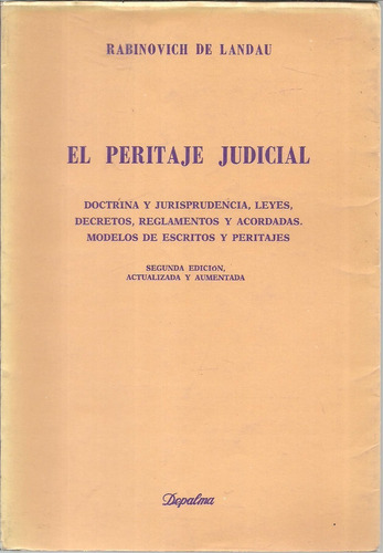 El Peritaje Judicial - Ravinovich Landau Dyf