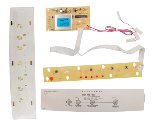 Placa Painel E Adesivo Lavadora Brastemp Bwc06 6 Kg Bivolt