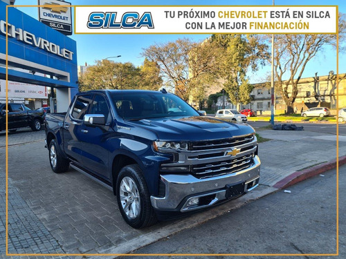 Imagen 4 de 15 de Chevrolet Silverado Ltz 3.0 Turbo Diesel 2021 Azul 0km