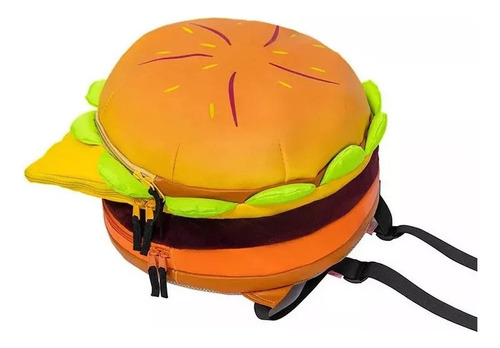 Mochila Mochila De Dibujos Animados De Hamburguesa Con Queso