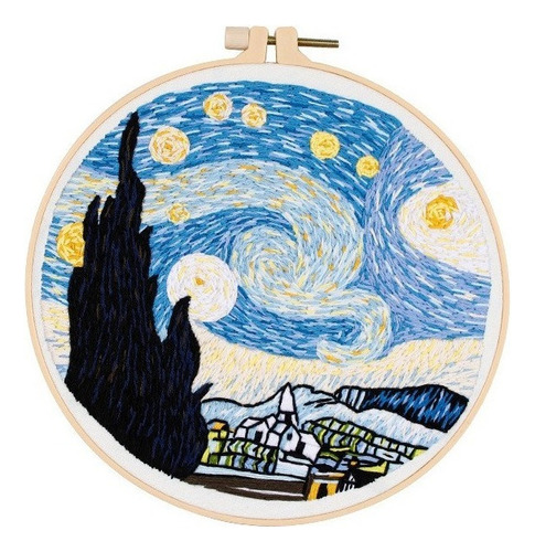 Kit De Material Para Bordar A Mano La Estrella De Van Gogh