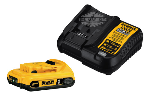 Kit Cargador Dcb107 + 1 Baterias 20v 2ah Dewalt