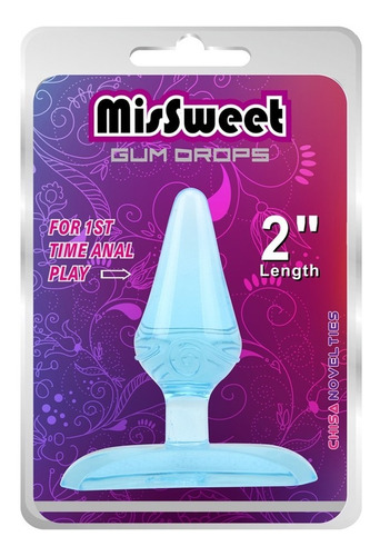 Sexshop,consolador Anal, Gun Drops Plug-blue,juguete Erótico