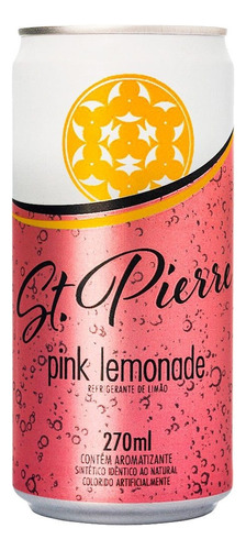Refrigerante Pink Lemonade St. Pierre Lata 270ml
