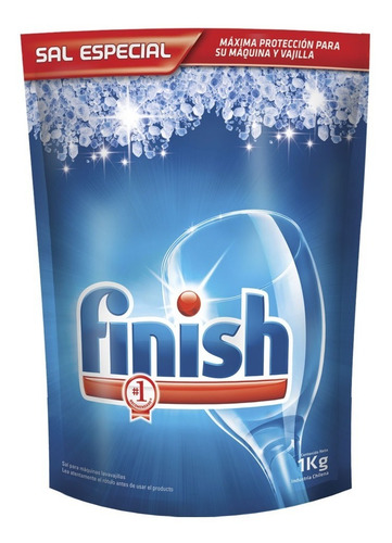 Imagen 3 de 7 de Combo Finish Sal Especial Lavavajillas Automatico 1 Kg X12