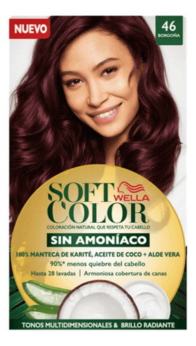 Soft Color Tintura Semi-permanente Kit Borgoña 46 Soft Color