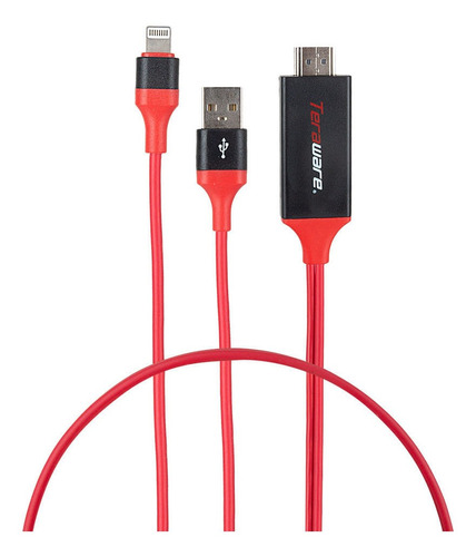 Cable Lightning Teraware Con Adaptador Hdmi 2 M