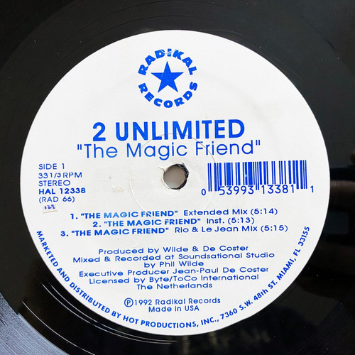 2 Unlimited - Megamix / The Magic Friend - Vinilo Usa Ex/nm