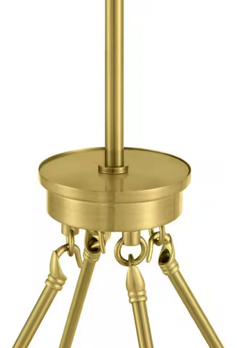 Lampara De Techo 4 Luces Dorado Moderno En Circulo