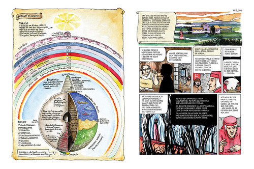 A divina comédia em quadrinhos, de Alighieri, Dante. Clássicos em HQ Editorial Editora Peirópolis Ltda, capa mole em português, 2011