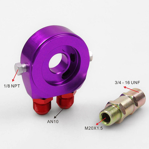 Adaptador De Medidor De Sensor De Temperatura De Púrpura