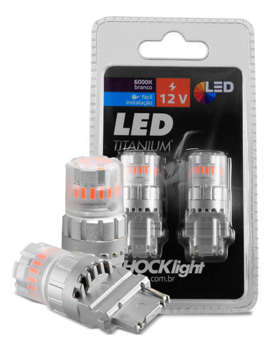 Led De Pisca Ambar T25 23 Smd-4014/3030 7440 1 Polo 6000k