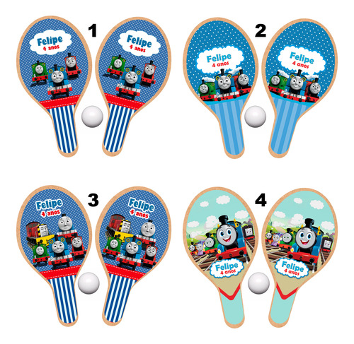 Thomas E Seus Amigos Raquetes Personalizadas 50 Pares