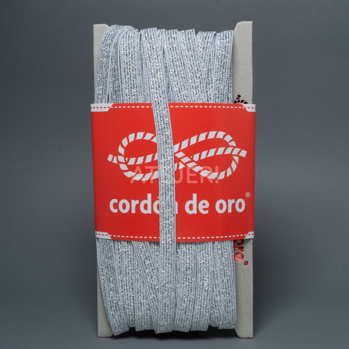 Elastico Flash Con Lurex De 10 Mm Cordon De Oro X 20 Metros