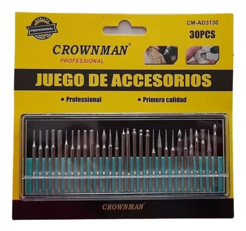 Juego Puntas O Brocas Diamantadas Para Dremel 30 Piezas