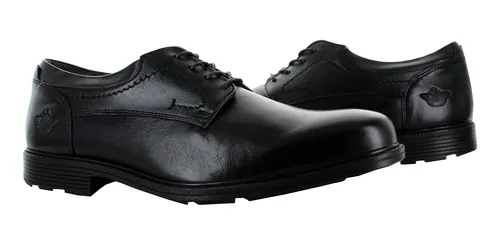 Dockers Zapato Piel Liso Negro Para Hombre 80215